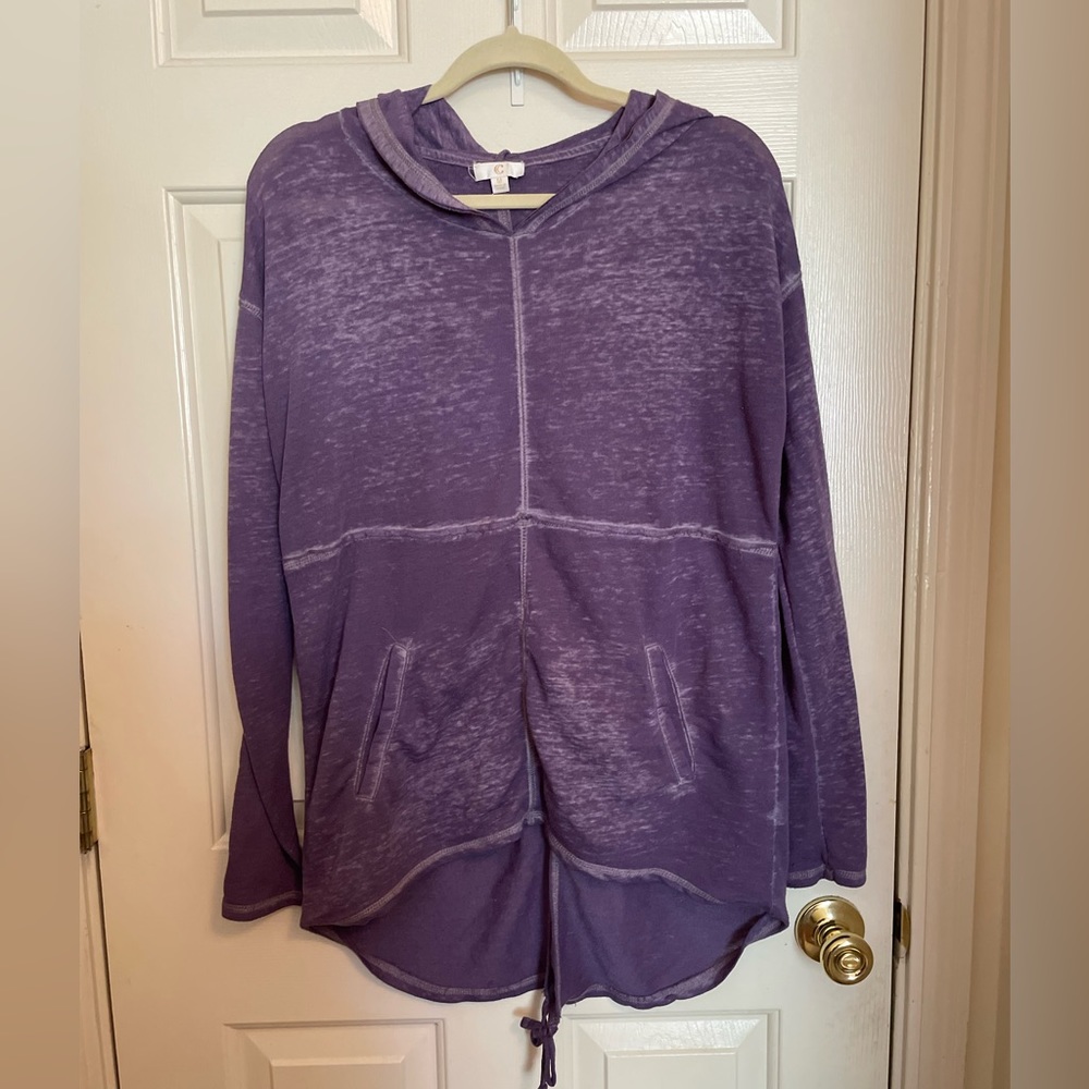 Charming Charlie’s purple hoodie